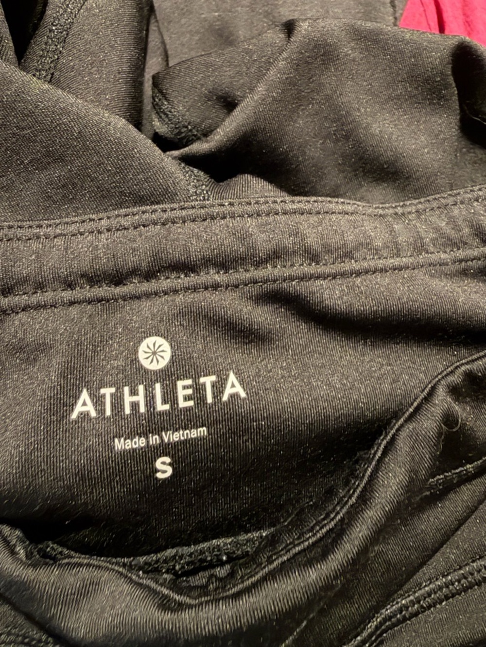 Athleta Black Cropped Active Leggings with Mesh Detail Small - Picture 5 of 5